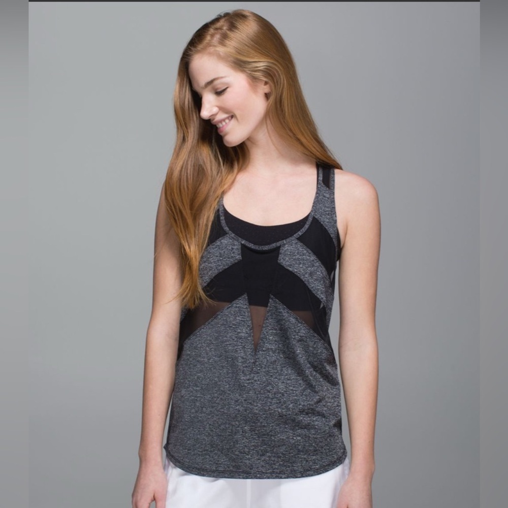 Lululemon if you’re lucky tank in grey